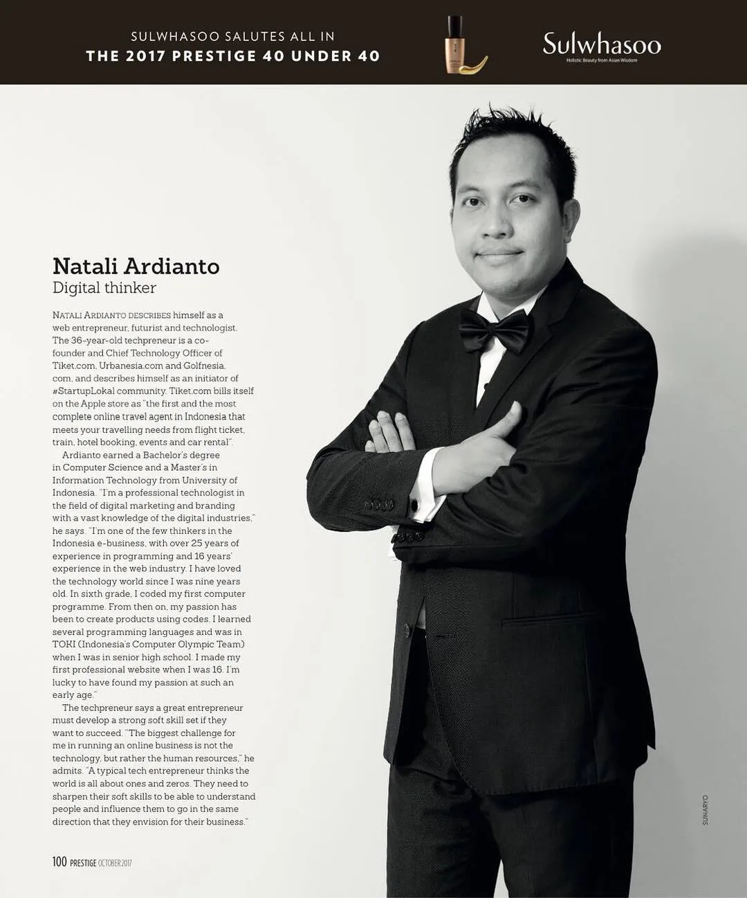 Prestige 40 under 40, Nation's Most Inspiring Young Personalities